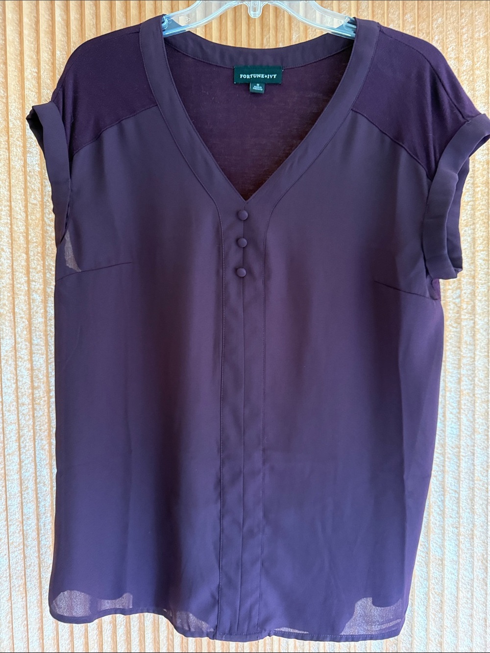 💙3 for $55💙 Fortune + Ivy V-Neck Short Sleeve Blouse